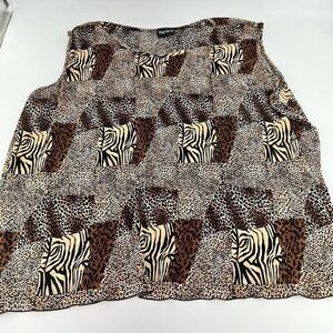 Maggie Barnes Animal Print Tank Top Size 4X